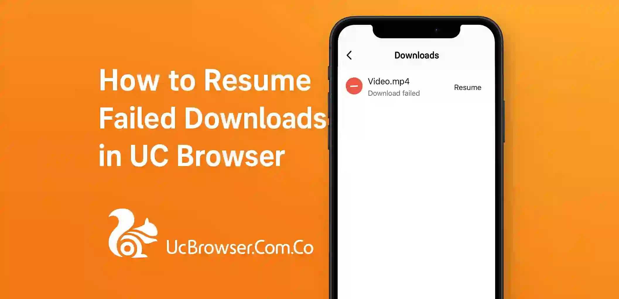 How to Resume Failed Downloads in UC Browser