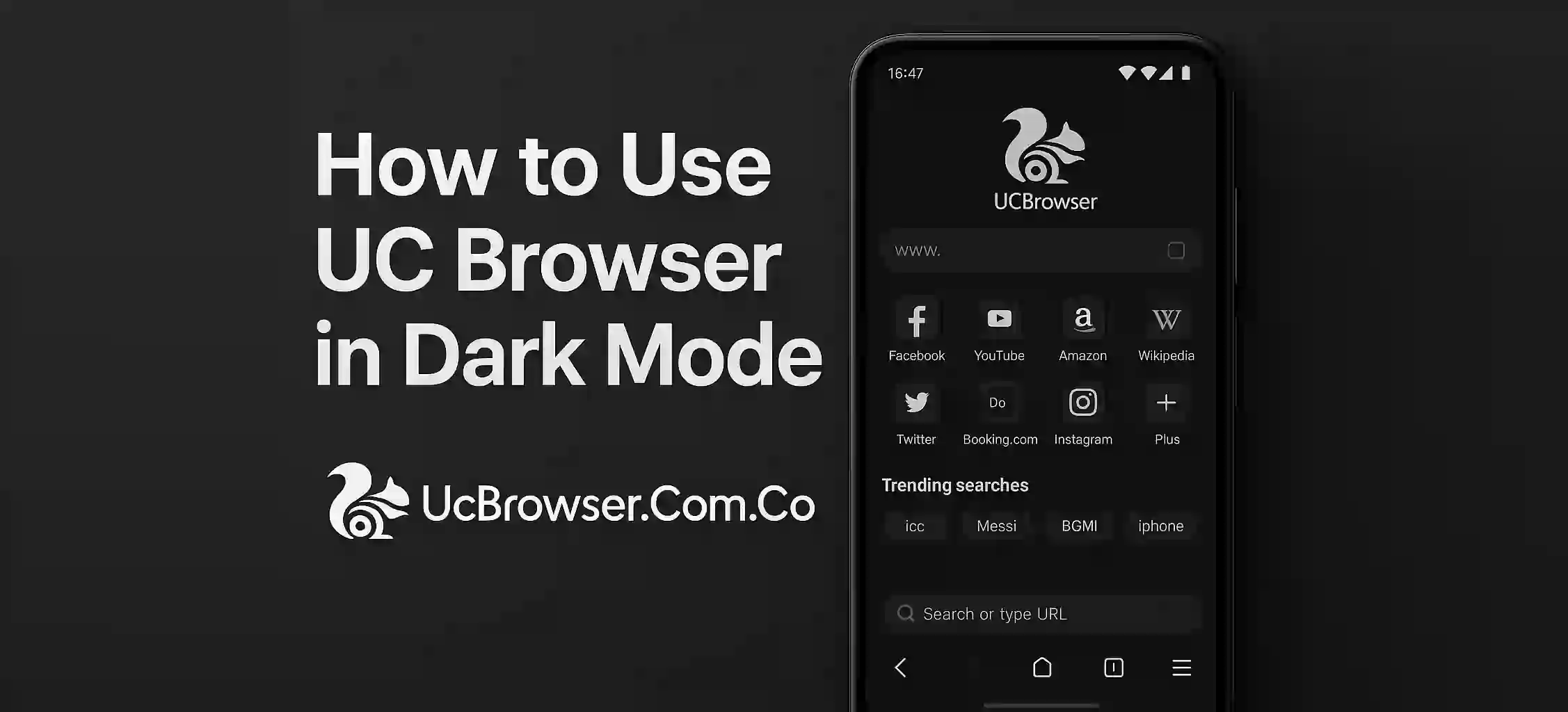 How to Use UC Browser in Dark Mode